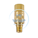 Slide Valve, Hand Slide Flow Control, 1/4" NPT Thread, Brass, Fost-Air 3W250