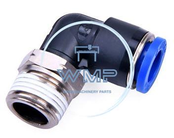 1/4" Tube to 3/8" NPT pneumatic push-to-connect fitting, male, elbow